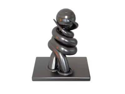 abstract model hug Low-poly 3D model