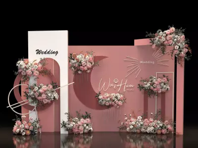 wedding stage 3D model