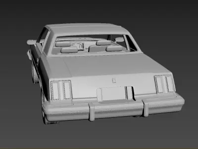 Oldsmobile Cutlass Supreme 1980 3D print model