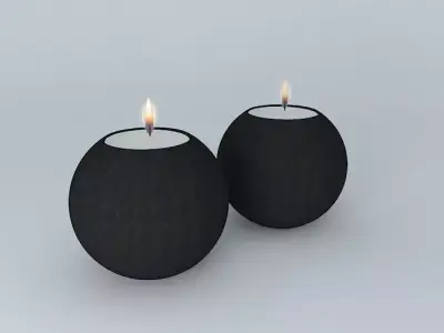 Decorating with candles Free 3D model