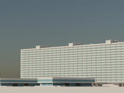 Eastern European Building 006 Free low-poly 3D model
