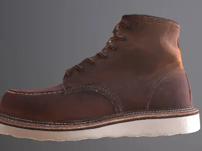 RED WINGS SHOES PBR Low-poly 3D model