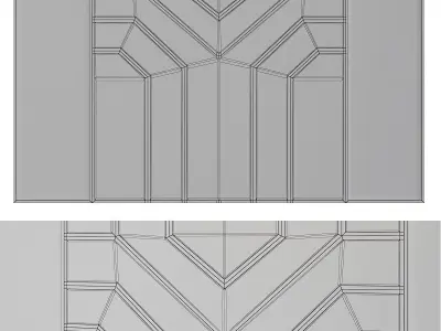 Wall Panel 3d model Low-poly 3D model