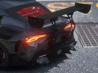 Toyota Supra A90 2025 - Realistic Game-Ready Sports Car 3D Model Low-poly 3D model