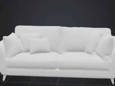 Luxurious Sofa Free low-poly 3D model
