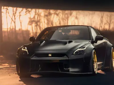 Hyper Realistic Nissan GTR R35 3D Model 3D model