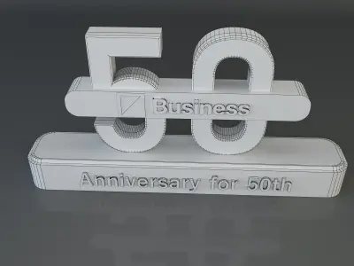  50 years anniversary 3d model a661c 3D model