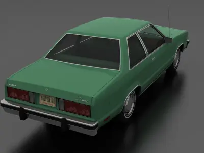 Fairmont 2dr Sedan 1978 Low-poly 3D model