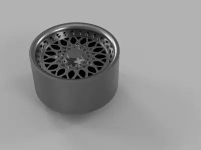 Wheel BBS 17 inch - miniature scale 1-64 Hotweels Greenlight 3D print model