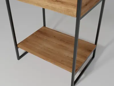 Small table with drawer 3D model
