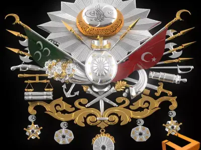 Ottoman Empire Emblem 3D model