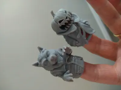 Finger Puppet - Werewolf 3D print model