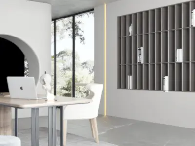 Study decoration Home Modern villa 3D model