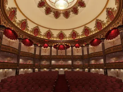 Classic Theatre 2 Low-poly 3D model