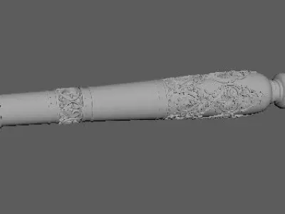 antique baluster 3D model