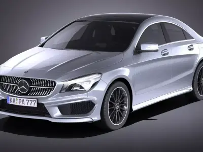Mercedes-Benz CLA-class AMG 2014 VRAY 3D model