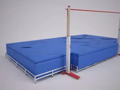 High Jump Equipment  3D model