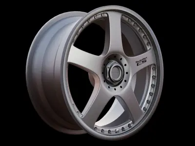 RacingHart C5 - Multi Piece Wheel 3D model