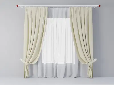 Curtains 04 collection 4 3D model