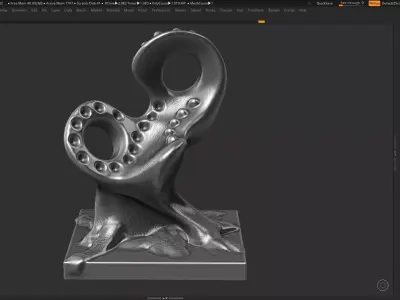 Modern Abstract Decorative sculpture 3d print model 3D print model 8