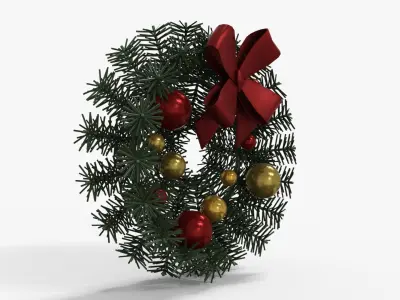 Wreath Low-poly 3D model