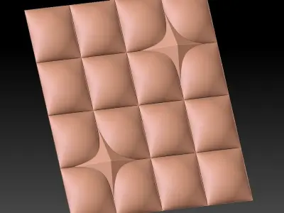 3D WALLPANEL 600MM x 600MM 3D model