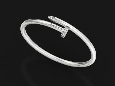 Diamond Nail Bracelet 1371 3D print model