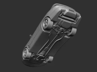 AD 2002 Pontiac Firebird Car 3D print model