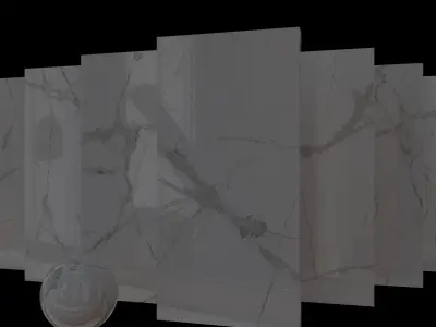 Marble Set Museum Glacier White Set 80x160 Set 2 Texture