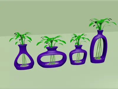 04 Empty Vases Collection - Modern Plant Vase - STL Printable