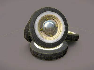 Car wheels ZAZ-965  Low-poly 3D model