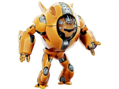 ASTRONAUT BOTV-3000 B Rigged for Unreal Engine - Unity - MIXAMO 3D model