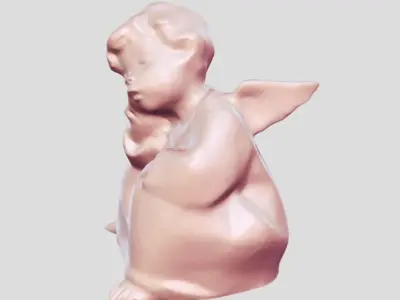 angel baby statue 3D print model