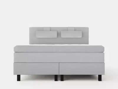 Lucky Continental Bed 160x200 Memory Low-poly 3D model