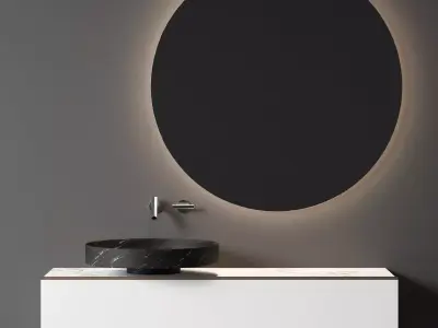 sink decoration Modern Kitchenware Bathroom 3D model