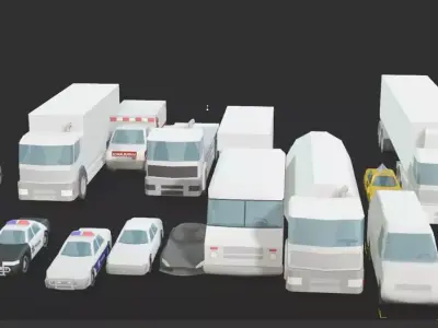 PACK 15 CARS ICLONE  7 9     8 3D model