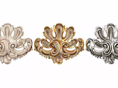 Classic carved 124 3D model