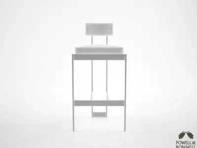 Powell and Bonnell Alto stool 3D model
