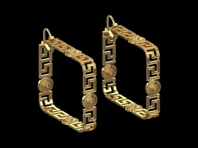 Vrsace Earrings N165 3D print model