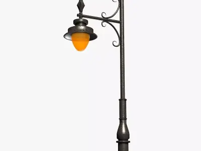 Street Lantern Low-poly 3D model