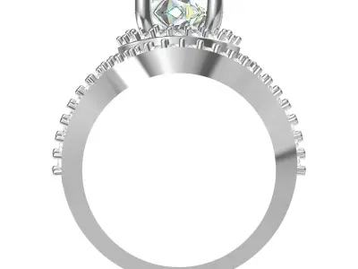 Wedding Ring  3D print model 23