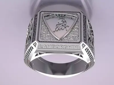 Ring Jewelry model - The V12 Signet for Men  3D print model