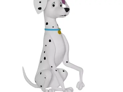 Perdita Dalmatian Model 3D model