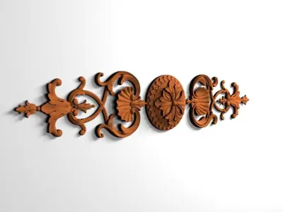 wood decor 3D model