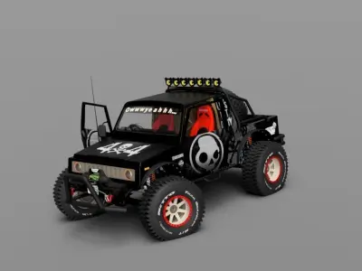 Extreme suzuki samurai 3D model