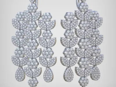 Ring Bracelet and Earring Set 3D printable model 0082 3D Model Pack