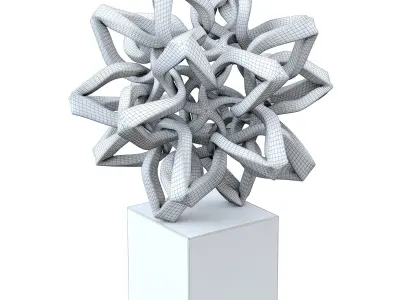 Star metal decor 3D model