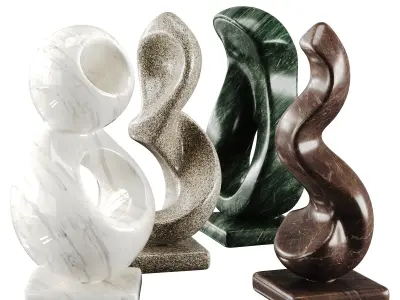 Abstract Sculpture Low-poly 3D model