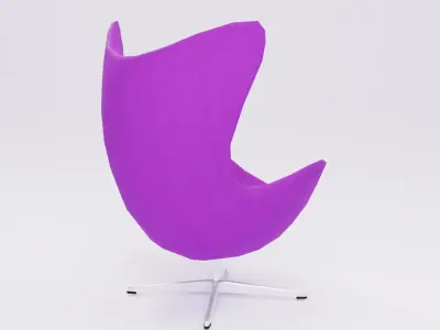 Egg Chair Low-poly 3D model