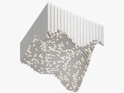 Parametric ceiling made of R70 pipes 3D model